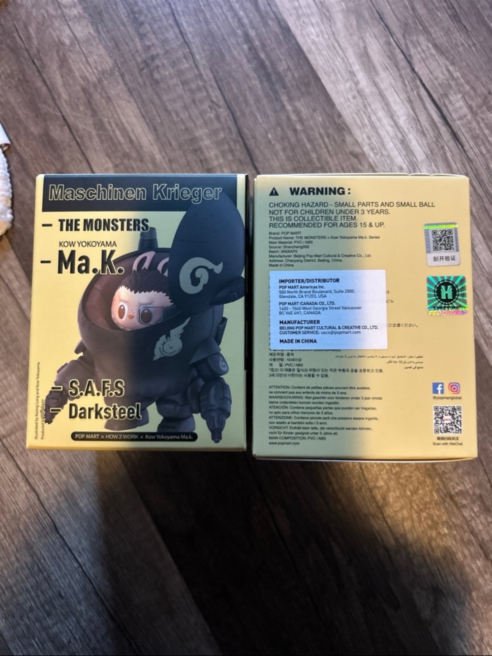 Pop Mart Ma.K S.A.F.S Darksteel Collectible Action Figure - Black
